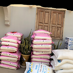 Food Packages Being Delivered